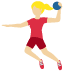 🤾🏼‍♀️ woman playing handball: medium-light skin tone display on Twitter